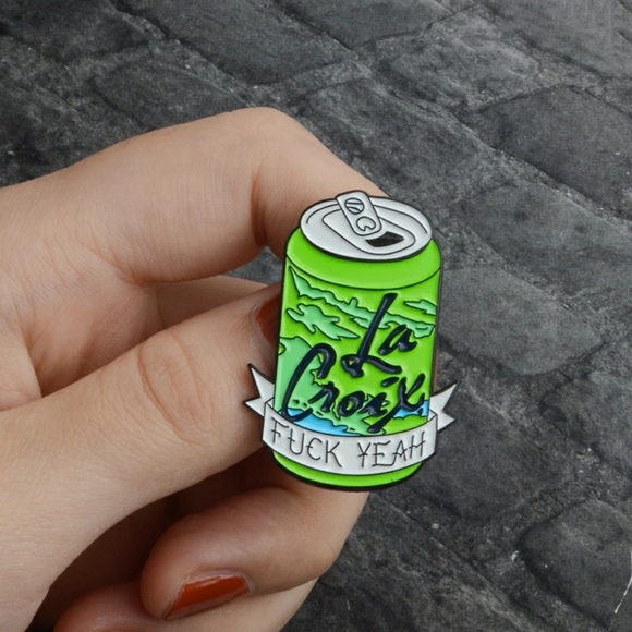 La Croix "Fuck Yeah" Can Fashion Pin ✴ - Picture 6 of 15